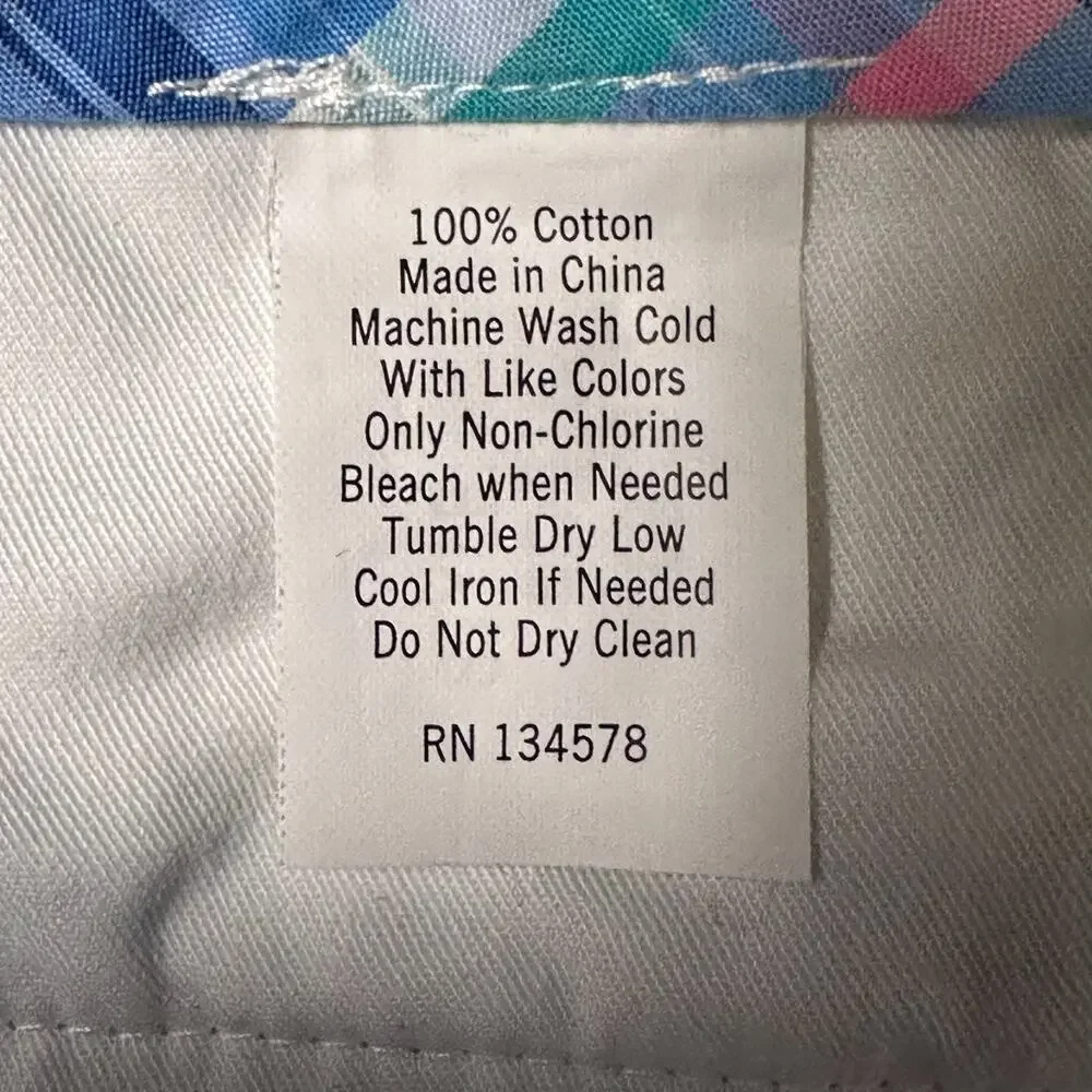 Vineyard Vines Slim Fit Breaker Pants Mens Actual Size 37x30 Blue Chino Preppy